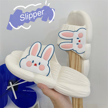 Load image into Gallery viewer, Cute Rabbit Slippers Soft Thick Bottom Non-slip Home Slippers Comfortable Summer Slippers for Women
