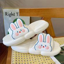 Load image into Gallery viewer, Cute Rabbit Slippers Soft Thick Bottom Non-slip Home Slippers Comfortable Summer Slippers for Women
