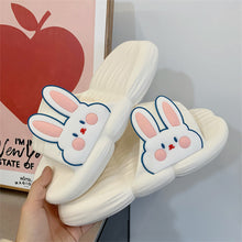 Load image into Gallery viewer, Cute Rabbit Slippers Soft Thick Bottom Non-slip Home Slippers Comfortable Summer Slippers for Women
