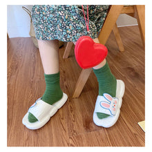 Load image into Gallery viewer, Cute Rabbit Slippers Soft Thick Bottom Non-slip Home Slippers Comfortable Summer Slippers for Women
