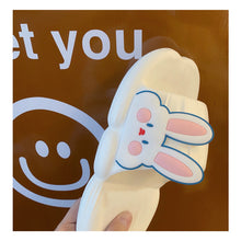 Load image into Gallery viewer, Cute Rabbit Slippers Soft Thick Bottom Non-slip Home Slippers Comfortable Summer Slippers for Women
