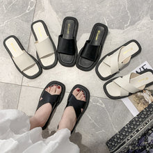 Load image into Gallery viewer, Flat Slippers Muffin Platform Slippers Comfortable Non-slip Slippers Fashion Outdoor Slippers for Women
