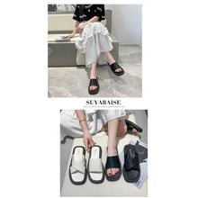 Load image into Gallery viewer, Flat Slippers Muffin Platform Slippers Comfortable Non-slip Slippers Fashion Outdoor Slippers for Women
