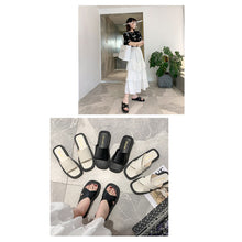 Load image into Gallery viewer, Flat Slippers Muffin Platform Slippers Comfortable Non-slip Slippers Fashion Outdoor Slippers for Women
