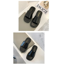 Load image into Gallery viewer, Flat Slippers Muffin Platform Slippers Comfortable Non-slip Slippers Fashion Outdoor Slippers for Women
