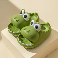 Load image into Gallery viewer, Dinosaur Slippers Fashion Soft Non-Slip Dinosaur Slippers Indoor Outdoor EVA Slippers for Women
