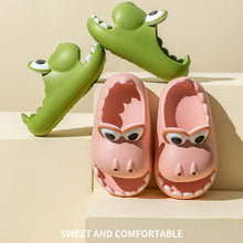 Load image into Gallery viewer, Dinosaur Slippers Fashion Soft Non-Slip Dinosaur Slippers Indoor Outdoor EVA Slippers for Women
