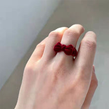 Load image into Gallery viewer, Vintage Flocking Ring Cute Sweet Bow Open Adjustable Ring Jewelry Accessories Gift for Women

