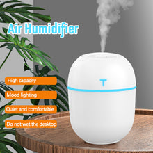 Load image into Gallery viewer, 220ML Mini Air Humidifier with Night Light USB Plug-in Cool Mist Sprayer Portable For Car Bedroom Office Home Appliance
