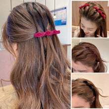 Load image into Gallery viewer, Fashion Flocked Bangs Hair Clip Women Cute Hairgrip Barrettes Headwear Alice Braided Design Girl Hairpins Hair Accessories
