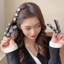 Load image into Gallery viewer, Fashion Flocked Cortex Bangs Hair Clip Women Cute Hairgrip Barrettes Headwear Alice Braided Design Girl Hairpins Hair Accessories
