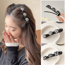 Load image into Gallery viewer, Fashion Flocked Cortex Bangs Hair Clip Women Cute Hairgrip Barrettes Headwear Alice Braided Design Girl Hairpins Hair Accessories
