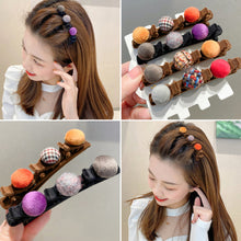 Load image into Gallery viewer, Fashion Flocked Bangs Hair Clip Women Cute Hairgrip Barrettes Headwear Alice Braided Design Girl Hairpins Hair Accessories
