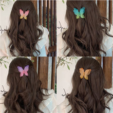 Load image into Gallery viewer, Acrylic Hair Claw Elegant Double Layer Sweet Fairy Butterfly Hairpin Clip Frosted Styling Tools Barrettes For Women Hair Accessories
