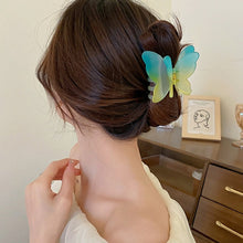 Load image into Gallery viewer, Acrylic Hair Claw Elegant Double Layer Sweet Fairy Butterfly Hairpin Clip Frosted Styling Tools Barrettes For Women Hair Accessories
