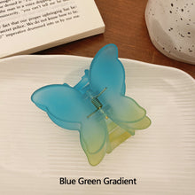 Load image into Gallery viewer, Acrylic Hair Claw Elegant Double Layer Sweet Fairy Butterfly Hairpin Clip Frosted Styling Tools Barrettes For Women Hair Accessories
