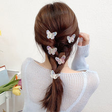 Load image into Gallery viewer, Girls Transparent Laser Butterfly Pink Hairpin Children Fashion Heart-Shape Hair Clips Women Barrettes Headband Hair Accessories
