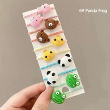 Load image into Gallery viewer, 10Pcs Cute Korean Style Girls Hair Band Elastic Hair Bands Children Ponytail Holder Rubber Bands for Kids Hair Accessories
