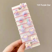 Load image into Gallery viewer, 10Pcs Cute Korean Style Girls Hair Band Elastic Hair Bands Children Ponytail Holder Rubber Bands for Kids Hair Accessories
