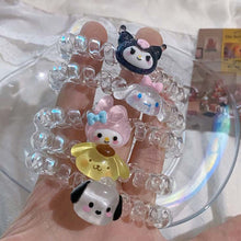 Load image into Gallery viewer, 1PC Simple Japanese Style Kulome Hello Kitty Cartoon Pattern Ponytail Rubber Band Highly Flexible Durable
