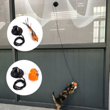 Load image into Gallery viewer, Simulation Bird Cat Interactive Toys Retractable Door Hanging Feather Toys Cat Scratch Rope Mouse Funny Teaser Traning Toys Interactive Mouse Toy Pet Supplies

