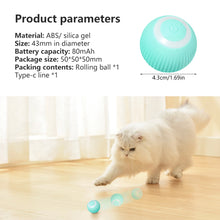 Load image into Gallery viewer, Smart Cat Toys Automatic Rolling Ball Electric Cat Interactive Toys Cats Training Self-moving Kitten Toys for Indoor Playing
