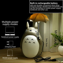 Load image into Gallery viewer, Creative Night Lights LED Cartoon Totoro Shape Lamp USB Rechargeable Reading Table Desk Lamps for Kids Gift Home Decor Novelty
