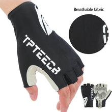 Load image into Gallery viewer, Anti-slip Short Cycling Gloves Fingerless Gloves Bicycle Lycra Fabric Half Finger Mitten for Mtb Road Bike Sports Racing
