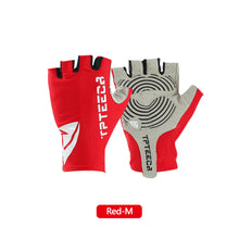 Load image into Gallery viewer, Anti-slip Short Cycling Gloves Fingerless Gloves Bicycle Lycra Fabric Half Finger Mitten for Mtb Road Bike Sports Racing
