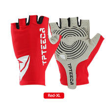 Load image into Gallery viewer, Anti-slip Short Cycling Gloves Fingerless Gloves Bicycle Lycra Fabric Half Finger Mitten for Mtb Road Bike Sports Racing
