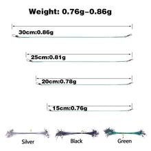 Load image into Gallery viewer, 20PCS 15CM-30CM Anti Bite Steel Fishing Line Steel Wire Leader With Swivel Fishing Accessory Lead Core Leash Fishing Wire
