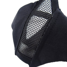 Load image into Gallery viewer, Outdoor Airsoft Tactical Half Face Mask Breathable Low-carbon Steel Mesh Protective Paintball Masks
