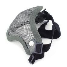 Load image into Gallery viewer, Half Face Tactical Mask Strike Metal Mesh Skull Army Military Hunting Accessories Lower Face Airsoft Paintball Masks
