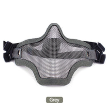 Load image into Gallery viewer, Half Face Tactical Mask Strike Metal Mesh Skull Army Military Hunting Accessories Lower Face Airsoft Paintball Masks
