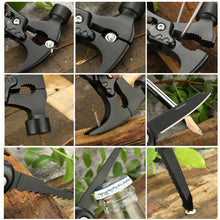 Load image into Gallery viewer, Portable Pocket Multitool Claw Hammer Stainless Steel Tool with Nylon Sheath Outdoor Survival Camping Hunting Hiking Equipment
