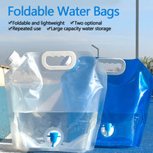 Load image into Gallery viewer, Portable Folding Bucket Outdoor Picnic Self-driving Tour Portable Storage Large Capacity With Faucet Foldable Water Bag
