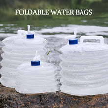 Load image into Gallery viewer, Portable Folding Bucket Outdoor Picnic Self-driving Tour Portable Storage Bucket Large Capacity With Faucet Foldable
