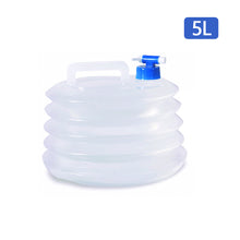 Load image into Gallery viewer, Portable Folding Bucket Outdoor Picnic Self-driving Tour Portable Storage Bucket Large Capacity With Faucet Foldable
