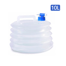 Load image into Gallery viewer, Portable Folding Bucket Outdoor Picnic Self-driving Tour Portable Storage Bucket Large Capacity With Faucet Foldable
