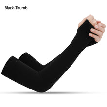 Load image into Gallery viewer, Ice Silk Long Gloves Sun UV Protection Hand Protector Cover Arm Sleeves Sunscreen Sleeves Outdoor Arm Warmer Half Finger Sleeves
