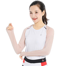 Load image into Gallery viewer, Women Ice Silk Shawl Cuff Gloves Golf Shawl Sleeves Sunscreen Sleeves Summer Uv Protection Clothing For Outdoor Arm Sleeve
