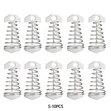 Load image into Gallery viewer, 5/10Pcs Adjustable Tent Pegs Rope Buckle Plank Floor Spring Fishbone Anchor Awning Deck Stakes Fixed Nails Camping Tent Hooks
