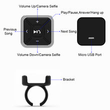 Load image into Gallery viewer, Portable Car Steering Wheel Remote Control Wireless Bluetooth Smartphone Control for Media MP3 Music Play for Android IOS
