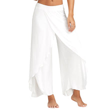 Load image into Gallery viewer, Women Plus Size Wide Leg Pants Loose Fitness Dance Yoga Split Trousers Female Elastic Wasit Casual Yoga Pants
