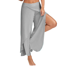Load image into Gallery viewer, Women Plus Size Wide Leg Pants Loose Fitness Dance Yoga Split Trousers Female Elastic Wasit Casual Yoga Pants
