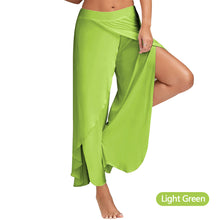 Load image into Gallery viewer, Women Plus Size Wide Leg Pants Loose Fitness Dance Yoga Split Trousers Female Elastic Wasit Casual Yoga Pants
