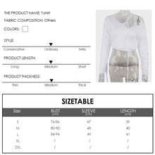 Load image into Gallery viewer, Fashion Sloping Shoulder Fake Two-piece Stitching Long-sleeved T-shirt Lace-up Solid Color Top Women

