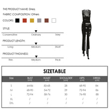 Load image into Gallery viewer, Ins Style Sexy Summer Mesh See-through Lace-up Round Neck Exposed Backpack Women Voile Slim Sheath Dress
