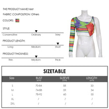 Load image into Gallery viewer, Asymmetric Matching Lace-up Single Sleeve Neckline Slim Multicolor Striped Vest Top Round Neck Women Knitted T-shirt Tops
