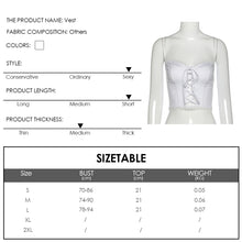 Load image into Gallery viewer, Women Summer Off Shoulder Sexy Lace Camisole Cutout Slim Fit Crop Tank Top Solid Color Vest
